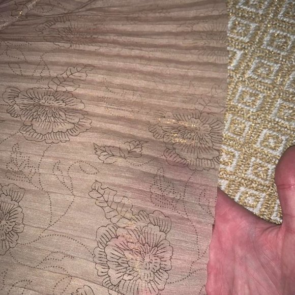 UO Kimchi Blue Pleated Metallic Top - Picture 4 of 4